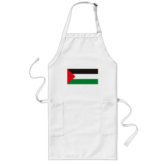 Palestine Flag Apron Lang Schort (Voorkant)