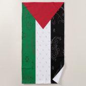 Palestine FLag Beach Towel Strandlaken (Voorkant)