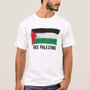 Palestine Flag Brush Art - vrij Palestina T-shirt