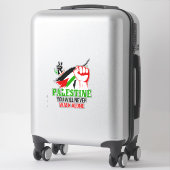 Palestine Flag Car Sticker, Stand met Palestina Sticker (Koffer)