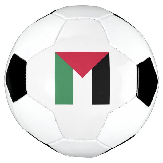 Palestine Flag Emblem Voetbal (Gedraaid)