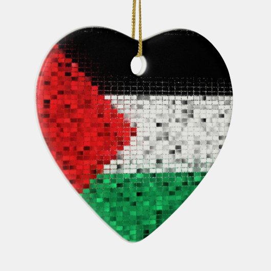 Palestine Flag glitter ornament (Rechts)