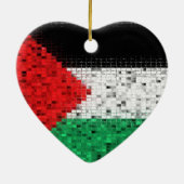 Palestine Flag glitter ornament (Achterkant)