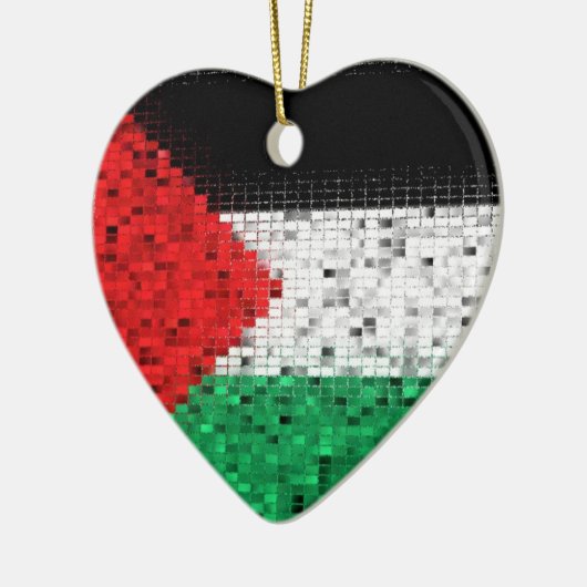 Palestine Flag glitter ornament (Links)