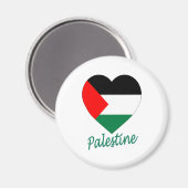 Palestine Flag Heart Magneet (Voorkant / Achterkant)
