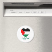 Palestine Flag Heart Magneet (Insitu (Vaatwasser))
