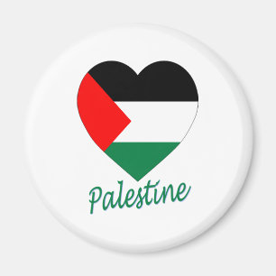 Palestine Flag Heart Magneet