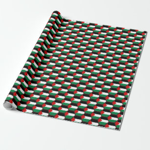 Palestine Flag Honeycomb Wrapping Paper Cadeaupapier