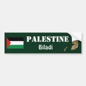 Palestine Flag + Map Bumpersticker (Voorkant)