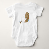 Palestine Flag + Map T-Shirt (Achterkant)