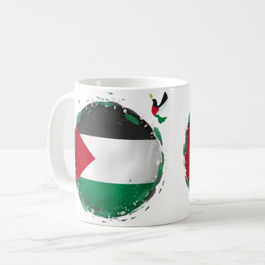 Palestine Flag Mok (Voorkant links)