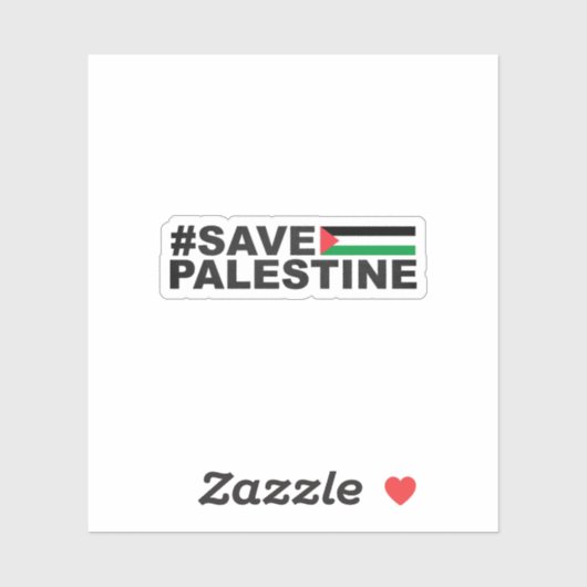 Palestine Flag Palestine Kaart Sticker (Vel)