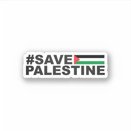 Palestine Flag Palestine Kaart Sticker (Voorkant)