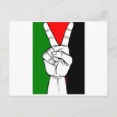 PALESTINE FLAG PEACE SIGN BRIEFKAART (Voorkant)