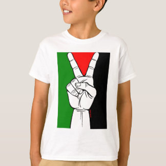 PALESTINE FLAG PEACE SIGN T-SHIRT
