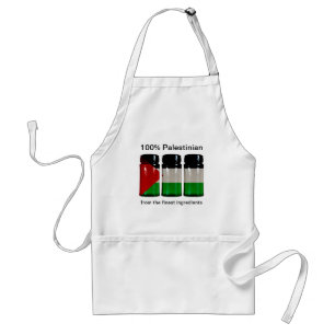 Palestine Flag Spice Jars Apron Standaard Schort