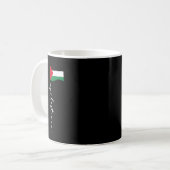 Palestine Flag With Palestine Name For Palestinian Koffiemok (Voorkant links)