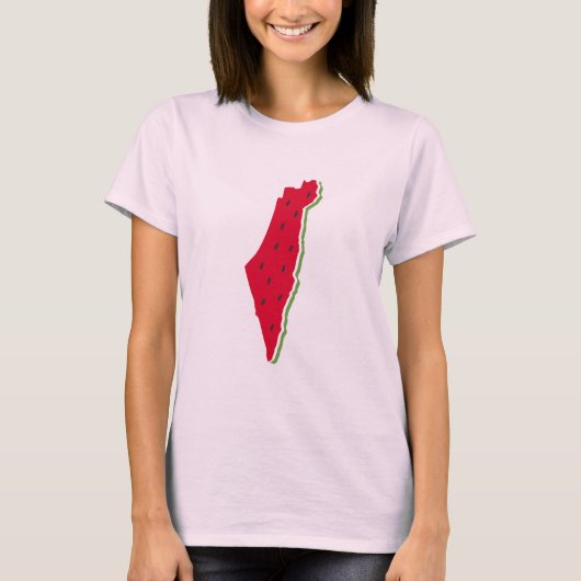 Palestine Freedom Melon T-shirt (Voorkant)