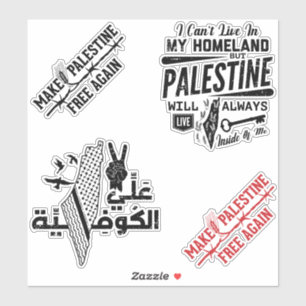 Palestine Freedom Resistance Sticker Pack2