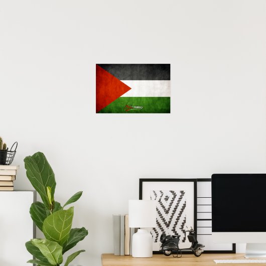 Palestine Grunge Poster (Thuiskantoor)