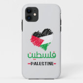 Palestine-hart-canvas tas Case-Mate iPhone case (Achterkant)