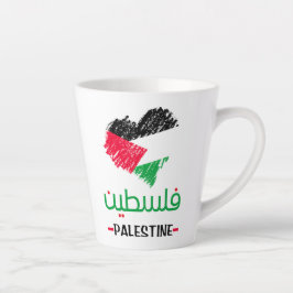 Palestine-hart-canvas tas latte mok