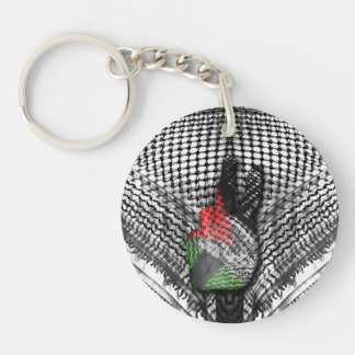 PALESTINE HATTAH VLAG PEACE SIGN SLEUTELHANGER (SS