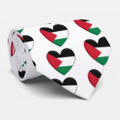 Palestine Heart Flag Stropdas (Opgerold)