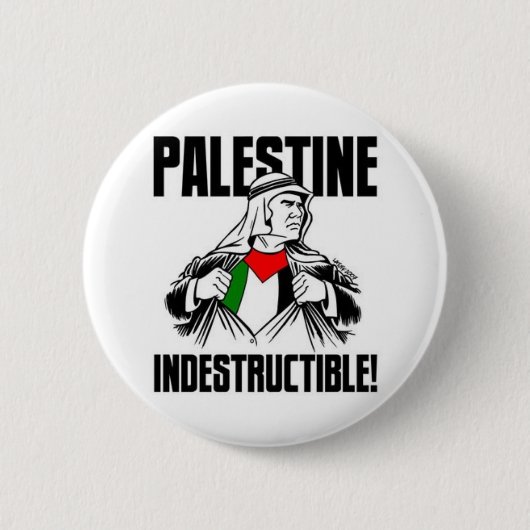 Palestine_Indestructible_by_Latuff2 Ronde Button 5,7 Cm (Voorkant)