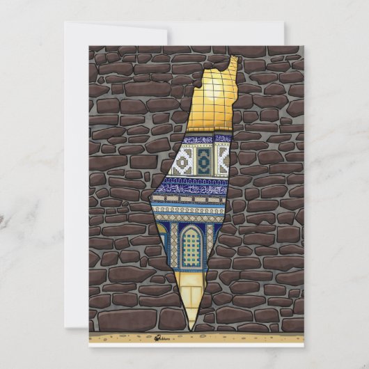 Palestine Jerusalem Kaart (Voorkant)