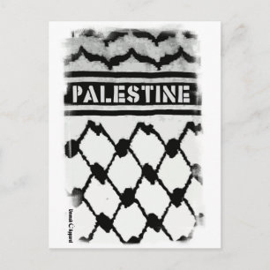 Palestine Keffiyah Briefkaart