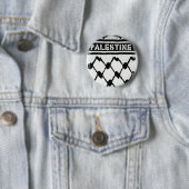 Palestine Keffiyah Ronde Button 5,7 Cm (In situ)