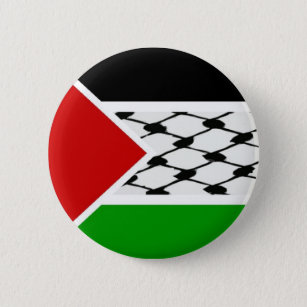 Palestine Keffiyeh Flag Ronde Button 5,7 Cm