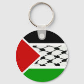 Palestine Keffiyeh Flag Sleutelhanger (Voorkant)