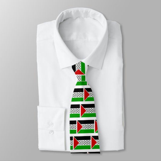 Palestine Keffiyeh Flag Stropdas (Gebonden)