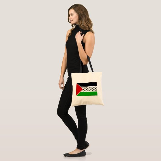 Palestine Keffiyeh Flag Tote Bag (Voorkant (model))