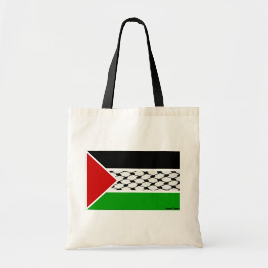 Palestine Keffiyeh Flag Tote Bag (Voorkant)