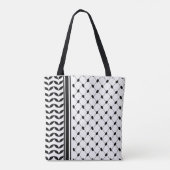 Palestine Keffiyeh Patroon Sjaal Tote Bag (Achterkant)