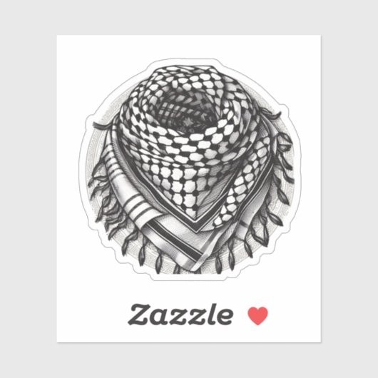 PALESTINE keffiyeh Sticker (Vel)
