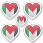 Palestine Liefde Icon Sticker (Voorkant)