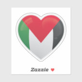 Palestine Liefde Icon Sticker (Vel)