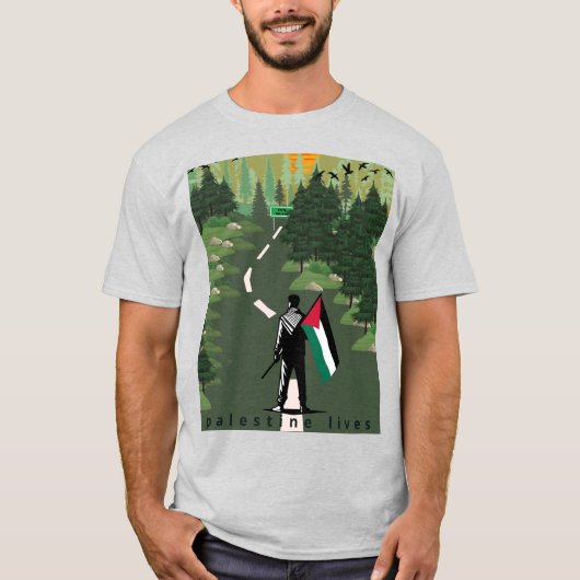 Palestine Love – Inspirerend kunstwerken T-shirt" T-shirt (Voorkant)