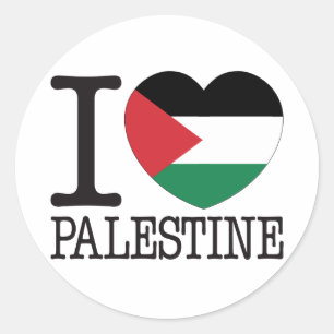 Palestine Love v2 Ronde Sticker