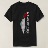 Palestine Map Arabisch Palestijns Keffiyeh Free Pa T-shirt (Design voorkant)