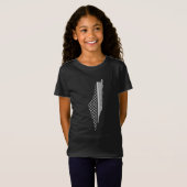 Palestine Map Keffiyeh filistin T-shirt (Voorkant volledig)