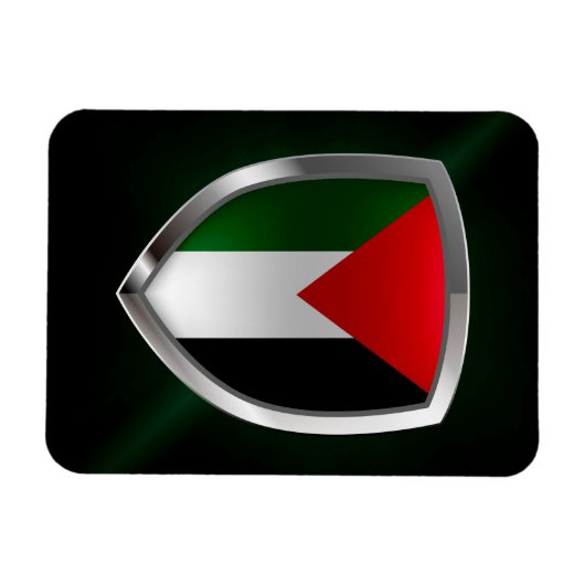 Palestine Metallic Emblem Magneet (Horizontaal)