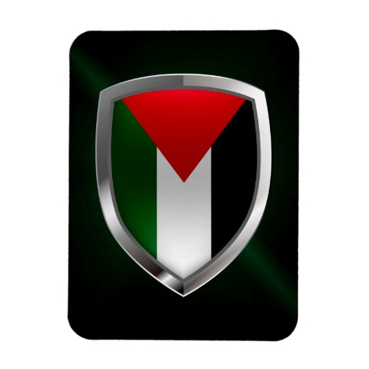 Palestine Metallic Emblem Magneet (Verticaal)