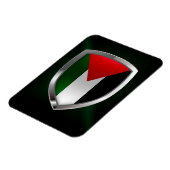 Palestine Metallic Emblem Magneet (Linkerzijde)