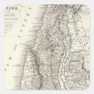 Palestine ou Terre Sainte - Het Heilige Land Vierkante Sticker