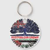 Palestine Palestinian Australian Tree Sleutelhanger (Achterkant)